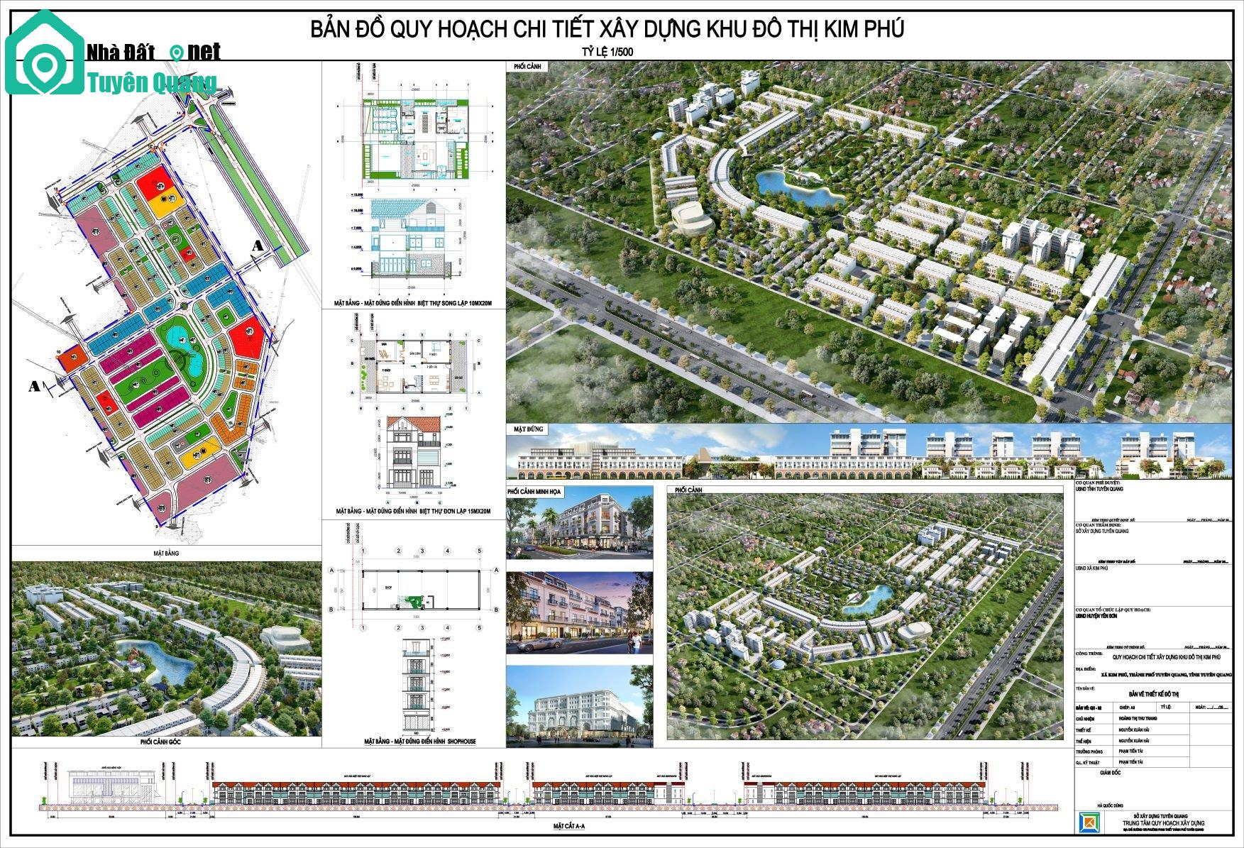 Bản đồ quy hoạch chi tiết khu đô thị Kim Phú ( Nguồn : Thuonghieuvaphapluat)
