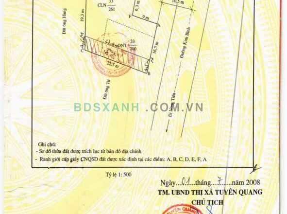 Bán nhà 2 tầng mặt tiền 13,3 m đường Kim Bình, Nông Tiến, Tuyên Quang - ảnh 2