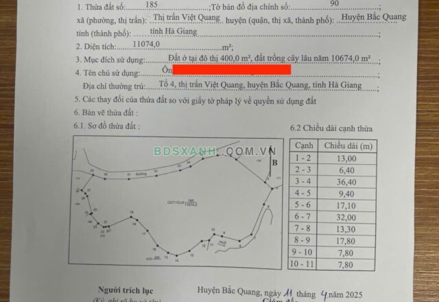 Bán 13.402 m² đất tại Tân Thành, Việt Quang, Bắc Quang – Gần Quốc lộ 2, đường ô tô rộng 7 m - ảnh 3
